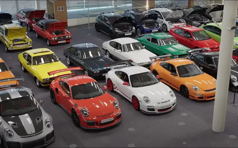 Inside Britain’s biggest car collection featuring race cars