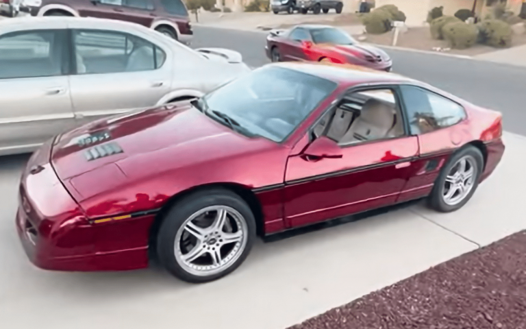 Man improves Pontiac Fiero by fitting a Cadillac V8