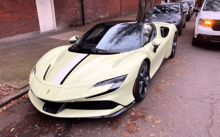 Stolen Ferrari SF90 was found just six blocks away