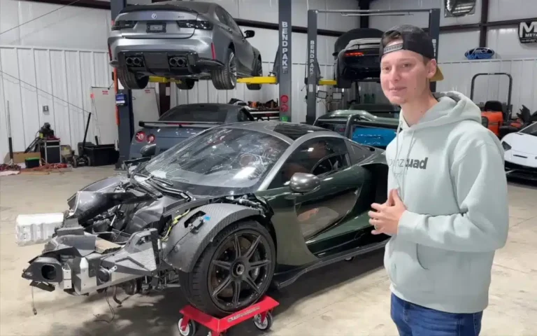 YouTuber buys wrecked McLaren Senna and plans to restore it