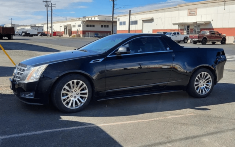 Someone turned this Cadillac CTS Coupe into a pickup truck